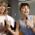 Ash London Instagram - The first time I interviewed @taylorswift (featuring an impromptu Jay Z duet) I walked in with ‘casual interest’ and I walked out ready to lead the Australian chapter of her official fan club. She is a radio hosts’s dream and one of the classiest artists on the planet ❤️❤️❤️❤️ Her music over the last 3 years especially has been life changing and I am already planning my outfit for Feb. EFF YEAH SWIFTIE LET’S GO GIRLS!!!! (Also is that you @tim_dunlop ???)