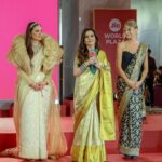 Ashley Graham Instagram - I'm honored to have been included in the opening of gorgeous new @jioworldplaza plaza in Mumbai, India 🤩— while donning my very first sari!!! The piece is a handwoven Banarasi brocade sari by SWADESH, an artisan-forward initiative of the Reliance Foundation. The Foundation's Chairperson, Mrs. Nita Mukesh Ambani has championed India’s rich crafts and culture and the initiative is empowering Indian artisans to take their place on the world's runways. Brocade saris are seen as symbols of luxury because of how labour-intensive the weaving process is, and how it reflects the weavers' artistry and commitment to their craft. I cannot get over how stunning mine is 😍 A heartfelt thanks goes out to the Ambani family for making this a dream-come-true experience, and for their warmth and generosity as hosts. I will cherish these memories forever. I cannot wait to come back to explore more of India!! #JioWorldPlaza #MumbaiAtThePlaza