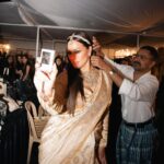 Ashley Graham Instagram - I'm honored to have been included in the opening of gorgeous new @jioworldplaza plaza in Mumbai, India 🤩— while donning my very first sari!!! The piece is a handwoven Banarasi brocade sari by SWADESH, an artisan-forward initiative of the Reliance Foundation. The Foundation's Chairperson, Mrs. Nita Mukesh Ambani has championed India’s rich crafts and culture and the initiative is empowering Indian artisans to take their place on the world's runways. Brocade saris are seen as symbols of luxury because of how labour-intensive the weaving process is, and how it reflects the weavers' artistry and commitment to their craft. I cannot get over how stunning mine is 😍 A heartfelt thanks goes out to the Ambani family for making this a dream-come-true experience, and for their warmth and generosity as hosts. I will cherish these memories forever. I cannot wait to come back to explore more of India!! #JioWorldPlaza #MumbaiAtThePlaza