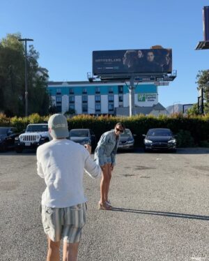 Ashley Nicole Williams Instagram - so I ironically wore the same jean outfit 2 1/2 years ago in front of our first billboard as I did in front of our last. and boy has baby grown. if I could hug that girl and hold her tight, say ya did it kid. 3 seasons as a lead on a tv show. I’m so proud of you. proud of us. cheers to these final episodes, cheers to 4 years of making this show and 3 wildly beautiful seasons, and cheers to leaving a mark on anyone and everyone who loves our show as much as we do. This final season is and always will be for you guys. See u tonight for episode 6. Goddess protect. 🤍 AB