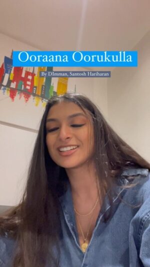 Ashnaa Sasikaran Instagram - Ooraana Oorukulla - by @immancomposer @santoshhariharanlive 💙

#ooraanaoorukkulla #dimman #dimmanmusical #tamil #tamilcinema #tamilsong #tamilcover #guitar #acoustic #acousitclive