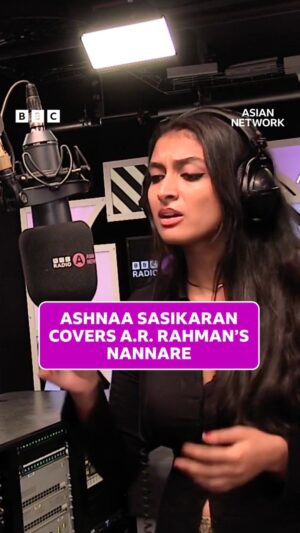 Ashnaa Sasikaran Instagram - What a stunning cover @ashnaa_ns 🥹💜

Tune in to @urgirlpritt from 7pm on @bbcsounds to hear more 🎧
