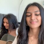 Ashnaa Sasikaran Instagram - Lil random impromptu cover with my lovely sister @veenaa_s 🥰😆. Please excuse the roughness of this, I was only allowed one take with the big man Veenaa... “don’t waste my time, I ain’t got time for you” are her exact words 😂😂😂. Hope you enjoy and let me know what you think!❤️ #carnatic #swaram #guitar #siblings #sister #music #jam #onetake