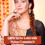 Ashnoor Kaur Instagram - Getting ready for ✨LOHRI✨is my annual glam ritual. And this time with @nykaacosmetics , all dolled up using their products. Along with the glam bringing warmth, joy, and a touch of dazzle to the bonfire celebration. Products used: ✨Matte to Last Pore Minimizing Foundation ✨Get Cheeky! Blush Duo palette ✨Eyes On Me! 4 in 1 Quad Eyeshadow Palette- Night Out ✨Black Magic Kajal ✨Black Magic Waterproof & Smudgeproof Mascara - Extreme Black ✨Black Magic Liquid Eyeliner - Super Black 01 ✨Matte to Last! Transfer Proof Liquid Lipstick - Bombae 01 #NykaaCosmetics