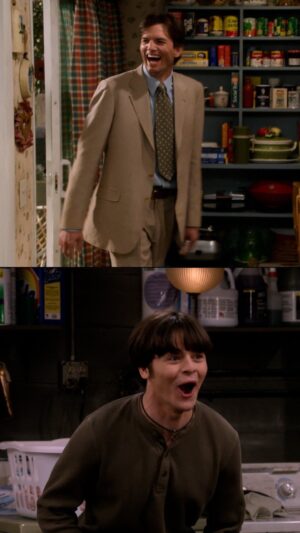 Ashton Kutcher Instagram - what’s that old saying? the kelso “burn” doesn’t fall far from the tree...