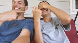 Ashton Kutcher Instagram - Grandma and Grandpa hopped on a trend 3 months late. But it made us laugh.
