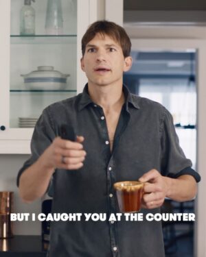 Ashton Kutcher Instagram - This is what happens when you lock Mila and I in a house together for a year @cheetos #ItWasntMe #SBLV #Ad