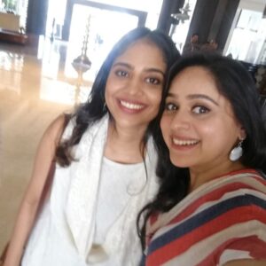Aswathi Menon Instagram - With the beautiful @srindaa at Trance Promotions. 
#trance #promotionwork #workmode #lifeofanartist #aswathimenon
