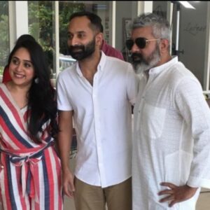 Aswathi Menon Instagram - Trance promotions with Fahad, @jinjose1  and Dilan and Dian the young Viju and Kunjan. 
#trance #promotionwork #workmode #lifeofanartist #aswathimenon