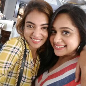 Aswathi Menon Instagram - With the power couple Fahad and Nazriya at the Trance Promotions.

#trance #promotionwork #workmode #lifeofanartist #aswathimenon