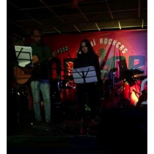 Aswathi Menon Instagram - #Throwback
When Kochi Rockers conducted "Rocktober" at Riverbourne Center in Tripunithura. 
To a few who know, I used to sing way back with 'Kalinga' We were the resident band at Taj Malabar  in the year 2001...
Rocktober was absolutely nostalgic, meeting the kochi rockers who keep the Kochi Rock scene alive created some new memories to cherish a lifetime... 
Brought back some fond memories with a few unplugged covers with the brilliant @parameswarsumesh
Getting up on stage and performing after such a long break so do forgive if any mistakes and the poor sound quality 💕🙏
Unfortunately only managed to record a few minutes of the event through @vikkass69 mobile..
Cover - Ironic by Alanis Morissett  and Zombie by Cranberries 
Thought would share ❤️