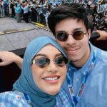 Atta Halilintar Instagram - Damai Indonesiaku 🇮🇩 peace 🖤🩵 Gunakan pilihan kita tgl 14 nanti✌🏻 indonesia negeriku