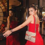 Avneet Kaur Instagram - Just a red bit obsessed 🌹 #aboutlastnight Wearing @themeshstore.co Bag @gucci Watch @bulgari