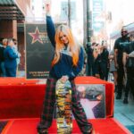 Avril Lavigne Instagram - The unveiling of my star on the Hollywood Walk Of Fame. ⭐️🥂🤘🏻 Hollywood Walk of Fame