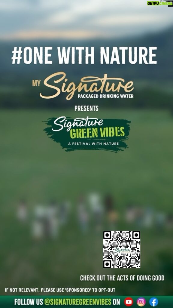 Ayushmann Khurrana Instagram - Super excited to partner with Signature Packaged Drinking Water for the #OneWithNature campaign where we inspire people to live good and do good. Join @signaturegreenvibes and embrace the idea of the good life with some soulful music, farm-to-table cuisine, green activities and more! #OneWithNatureMySignature #LiveGoodDoGood #SignatureGreenVibes