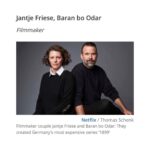 Baran bo Odar Instagram - Thank you Focus Magazine for including us in their list of 30 people who encourage Germany and our world. “They break new ground, are free in the mind and set the pace today that will make the world a better place tomorrow. 30 years of FOCUS, 30 people who give us confidence - and whom we present to you here (and as a series during the anniversary year).” @Focus_Online
