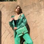 Barbara Palvin Instagram - Pretending I’m a California girl in my paisley @etro #LiquidPaisley