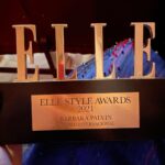 Barbara Palvin Instagram - What a NIGHT!! So greatful to @elle_spain for this award and to my @armanibeauty family. ♥️ #ArmaniLipPower #EyeTint