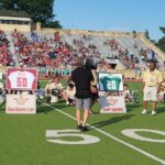 Barry Sanders Instagram - I was inducted into the @ksshrinebowl HOF with my @wichitanorthathletics Football coach on my B-Day weekend. HOW SWEET IS THAT. Getting to @okstate and the @detroitlionsnfl ultimately all started with Coach Dale Burkholder. I loved sharing this with our families! #HighSchoolFootball #Mentors #RoleModel #YouOnlyNeedOneChance #LifeLessons