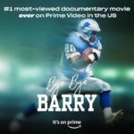 Barry Sanders Instagram – Legendary. #ByeByeBarry has become the most viewed documentary EVER on @primevideo.