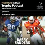 Barry Sanders Instagram – On today’s #HeismanTrophy Podcast, @cowboy_fb Heisman winner & @detroitlionsnfl great @BarrySanders joins us to discuss his new @primevideo doc #ByeByeBarry as well as his glorious 1988 Heisman season.

Completing this week’s OSU-themed podcast, @OSUAthletics RB @woah_ollie visits us to talk about his breakout season in which he shares the national lead with 1,414 rushing yards through 11 games.

Find the episode anywhere you listen to podcasts or click the link in our bio for a direct link.  #Heisman #morethanatrophy