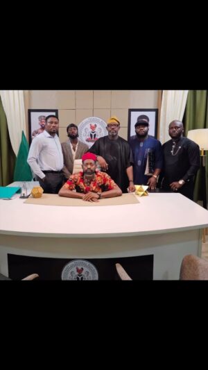 Basketmouth Instagram - His Excellency & His Cabinet. 

@okeybakassi 
@igosave 
@mrfunny1_ 
@senatorcomedian 
@romeo_wj