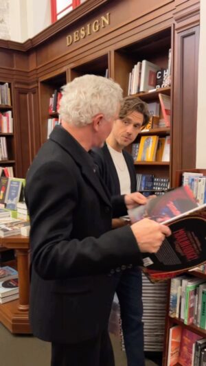 Baz Luhrmann Instagram - A thrill that I ran into this random guy at a book shop… Can’t wait to see you back with the Bohemians on Broadway Aaron!!! 💃🎭 #moulinrouge #broadway