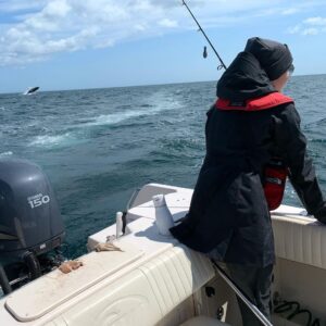 Benjamin Evan Ainsworth Instagram - Oh my cod, what an amazing experience! I reel-y enjoyed fishing with @critchmark and the whale watching was just incredible. You could say I’m hooked… Ok, no more puns…! Happy Sunday to you, whatever you’re doing today. 🎣 🐋