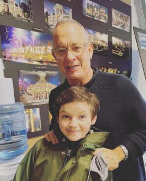 Benjamin Evan Ainsworth Instagram - What a week! Thank you so much for all the kind messages since the release of @disneypinocchio on @disneyplus last week. It’s been so humbling to hear from families around the world enjoying the movie together. Here are some behind the scenes photos from my time on set! Pinocchio is streaming NOW on Disney+ 🎬📽🍿#disney #pinocchio #bts #tomhanks #disneyplus #wishuponastar