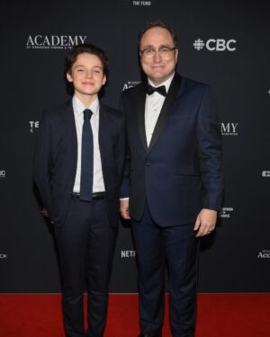 Benjamin Evan Ainsworth Instagram - What an amazing welcome back to Toronto at the Canadian Screen Awards last night! It’s always a blast being in Canada, which has become my second home! Thank you to everyone who supported and voted for Son of a Critch in the Audience Choice Awards, too. Fingers crossed for a result on Sunday night as we are in the final 3! Exciting times.

📷 : @georgepimentel1 Thanks for capturing these memories so beautifully!