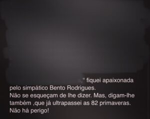 Bento Rodrigues Instagram - 82 anos! E a capacidade de fazer o meu dia ❤️😂