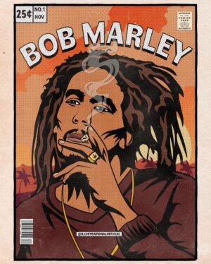 Bob Marley Instagram - “Herb teach you to be someone.” #bobmarley

What would be Bob’s comic book superhero origin story? Share your version with us in the comments!

🎨 by @illustrationalofficial 
Share your works ➡️ #bobmarleyart