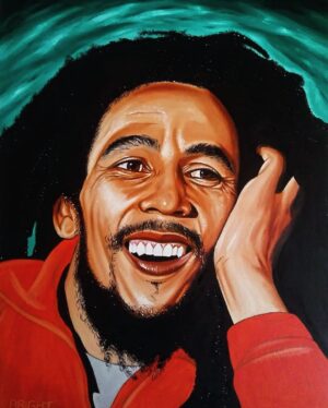 Bob Marley Instagram - “From the very first time I blessed my eyes on you girl, my heart says follow through.” #WaitingInVain #BobMarley

🎨 by @brightntuliart
#bobmarleyart