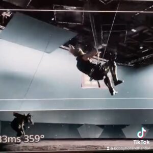 Bobby Holland Hanton Instagram - This was a fun gag on Thor Love and 
Thunder! Maybe it will make the B- roll
😜

Massive shout outs to these legends (and the entire crew) :

Valkyrie stunt double: @taramacken 
Jane/ Mighty Thor stunt double: @ziakelly93 

Stunt Coordinators: Kyle Gardiner and @jadeamantea 

Riggers: Andy Owen @andyophoto and his legend team! 

#Wallop

#ThorLoveAndThunder #deletedscene #stunts #stuntdouble #chrishemsworth #thor #mcu #behindthescenes