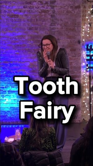Bonnie McFarlane Instagram - The Tooth Fairy prepares you for the rest of your life.  What’s the craziest thing you’ve ever done for money?
.
.
#njcomedy #nycomedy #comedyclubs #standupcomedians #ccstandup #netflixisajoke #allthingscomedy #tonightshowstarringjimmyfallon #joerogan #womenincomedy #womenarentfunny #bonniemcfarlane #thestandnyc #momlife #parenting #toothfairy #njmom #fypシ