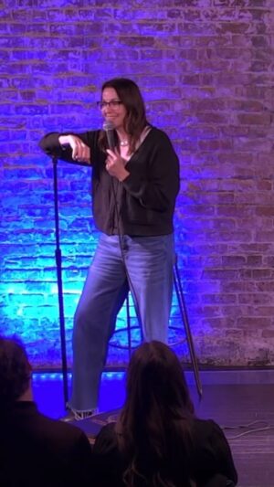 Bonnie McFarlane Instagram - At my happy place - come see me at @thestandnyc this weekend 
.
#nycomedy #njcomedy #comedyclubs #comedyshows #standupcomedians #womenincomedy #womenarentfunny #allthingscomedy #ccstandup #netflixisajoke #joerogan #fypシ
