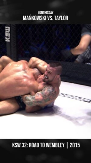 Borys Mańkowski Instagram - That was quick and slick 🔥 #OnThisDay in 2015 @mankowski.borys stopped Jesse Taylor with a beautiful guillotine choke.