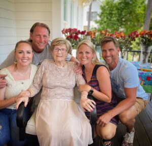 Brad Benedict Instagram - 100 years young today! The world’s newest centenarian. We are so lucky to have you Gammy. Your spirit and constant laughter make the whole world a little younger and lighter and happier. We love you to the moon and back. We have so many more memories to make. 110 here we come! #centenarian #100yearsyoung #happybirthday