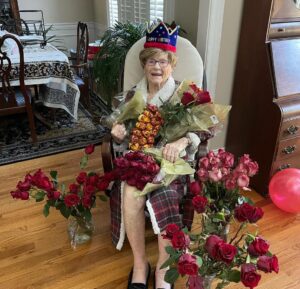 Brad Benedict Instagram - 100 years young today! The world’s newest centenarian. We are so lucky to have you Gammy. Your spirit and constant laughter make the whole world a little younger and lighter and happier. We love you to the moon and back. We have so many more memories to make. 110 here we come! #centenarian #100yearsyoung #happybirthday