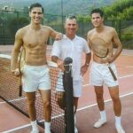 Brad Benedict Instagram – Once upon a period piece…🎥🎾🎬
.
.
@tomford #tomford #asingleman #tennis #whowearsshortshorts #theovalonbet Malibu, California