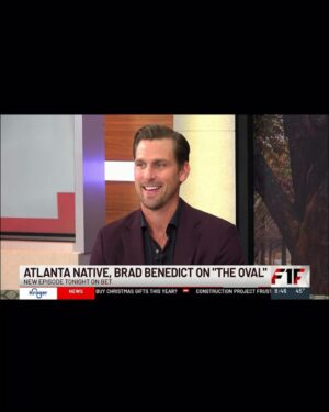 Brad Benedict Instagram - Thanks for having me this morning, @lanajharris and @brooksbaptiste, bright and early! ☕️🌞 It’s a huge treat to come back home to #Atlanta and be welcomed on your show. I’ve logged a lot of miles chasing dreams, so far, but here I am, right where it all started. 
@atlantanewsfirst 
@peachtree_tv 
.
.
Link in bio for full interview and don’t forget to catch a new episode of #theovalonbet tonight at 9pm on @bet.