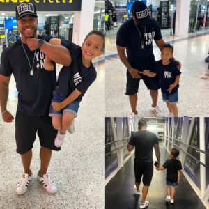 Bradley Mcintosh Instagram - Had a great family weekend and Father’s Day with this little monster and @kalista_koumi89 love our matching Tees! @myrockingkids ❤️😍