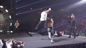Brandon Bogle Instagram - Watch this weeks #BeingTheElite to see the Cutler Cam view of the Falls Count Anywhere match