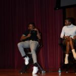 Brandon Gilpin Instagram - Thank You Morehouse For inviting me too come back to the Institution that made me & Be apart of this wonderful Panel alongside these talented actors! @morehousefilmfest @morehouse1867 Such a great experience to Be part of this panel and share stories & inspire other To follow your Dreams! 🖤 #ShowTimeBrando #BrandonGilpin #actor #Morehouse #telfar Morehouse College