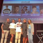 Brandon Gilpin Instagram - Thank You Morehouse For inviting me too come back to the Institution that made me & Be apart of this wonderful Panel alongside these talented actors! @morehousefilmfest @morehouse1867 Such a great experience to Be part of this panel and share stories & inspire other To follow your Dreams! 🖤 #ShowTimeBrando #BrandonGilpin #actor #Morehouse #telfar Morehouse College
