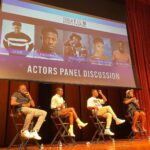 Brandon Gilpin Instagram - Thank You Morehouse For inviting me too come back to the Institution that made me & Be apart of this wonderful Panel alongside these talented actors! @morehousefilmfest @morehouse1867 Such a great experience to Be part of this panel and share stories & inspire other To follow your Dreams! 🖤 #ShowTimeBrando #BrandonGilpin #actor #Morehouse #telfar Morehouse College