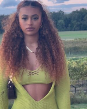 Bria Bryant Instagram - october’s finest 🍂🎃🍷
•
•
Dress: @murciuk 
Nails: @nailz_bylia 
Hair: @majonhair