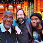 Brian Frasier-Moore Instagram - Had a blast with @8gband at @latenightseth this week! Thank you @erx11 for another opportunity! Thank you @fallguy_2.0 for always having my back! Always a pleasure to rock with @elijanney @seth_jabour @sydfkr ✊🏾 Until next time! Happy Holidays!