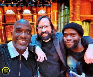 Brian Frasier-Moore Instagram - Had a blast with @8gband at @latenightseth this week! Thank you @erx11 for another opportunity! Thank you @fallguy_2.0 for always having my back! Always a pleasure to rock with @elijanney @seth_jabour @sydfkr ✊🏾 Until next time! Happy Holidays!