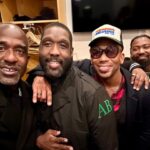 Brian Frasier-Moore Instagram - What an AMAZING LEGACY CHRISTMAS show last night! Watching my brothers ROCK @bluenotenyc 💯💪🏾 Thank you @adamblackstone @jus1gil @mikereident @jerz_mason for the inspiration! Had a blast! Great hang with @turnthepaygepro @respectfully_cp ✊🏾